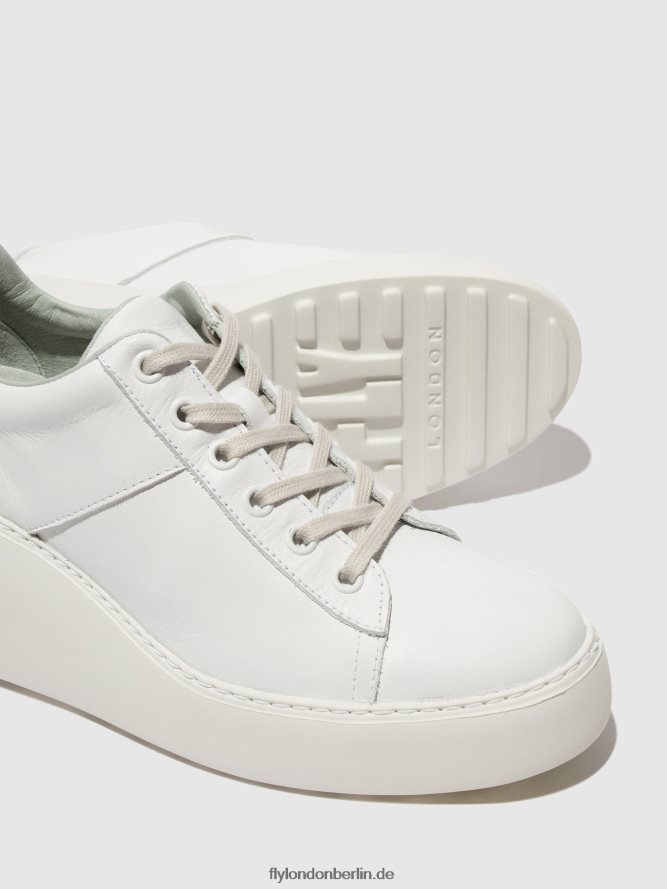 Frauen Fly London Weiss Schnürsneaker delf580 DP8RD8721
