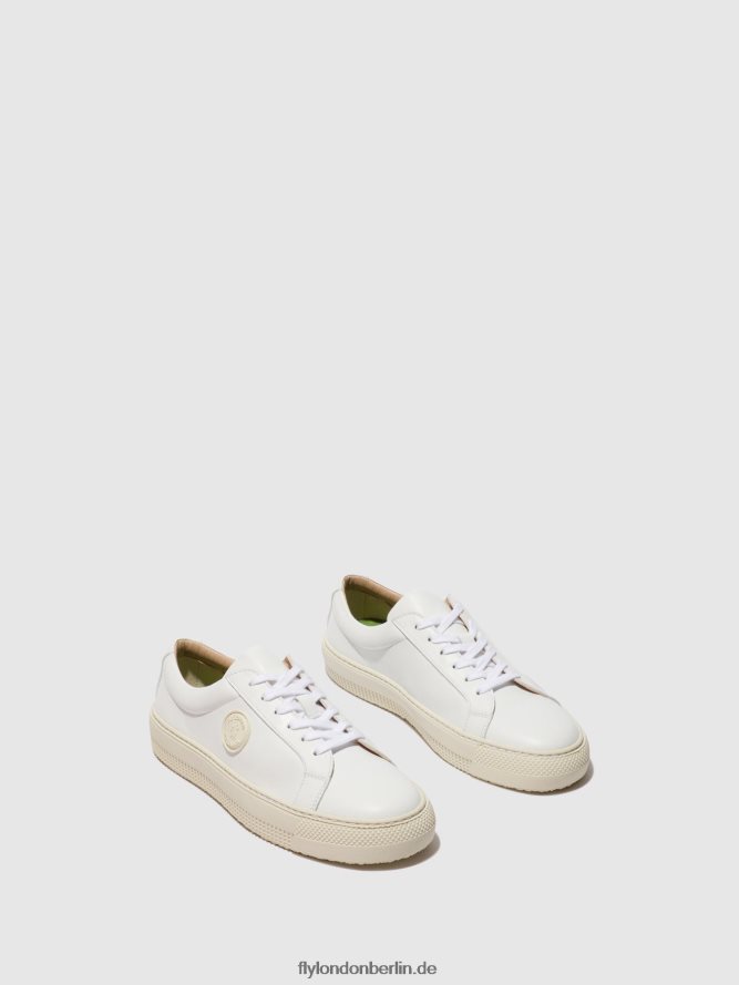 Frauen Fly London Weiss Schnürsneaker tafa587 DP8RD8712