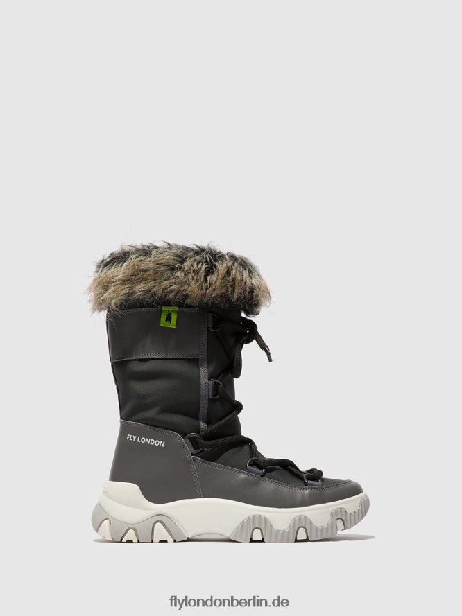 Frauen Fly London Übelkeit grau Schnürsneaker fena889 DP8RD8744