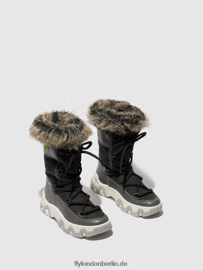 Frauen Fly London Übelkeit grau Schnürsneaker fena889 DP8RD8744