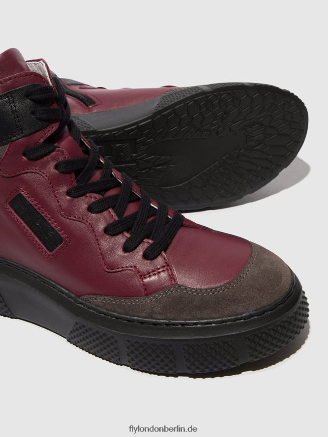 Frauen Fly London grau/wein/schwarz Schnürsneaker eppe531 DP8RD8734