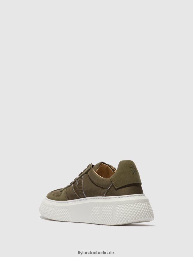 Frauen Fly London khaki Schnürsneaker essa511 DP8RD8759