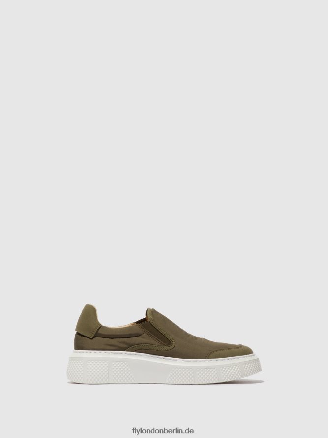 Frauen Fly London khaki Slip-on-Sneaker elin509 DP8RD8753