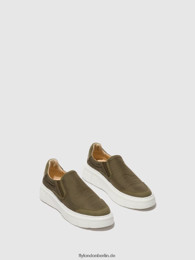 Frauen Fly London khaki Slip-on-Sneaker elin509 DP8RD8753