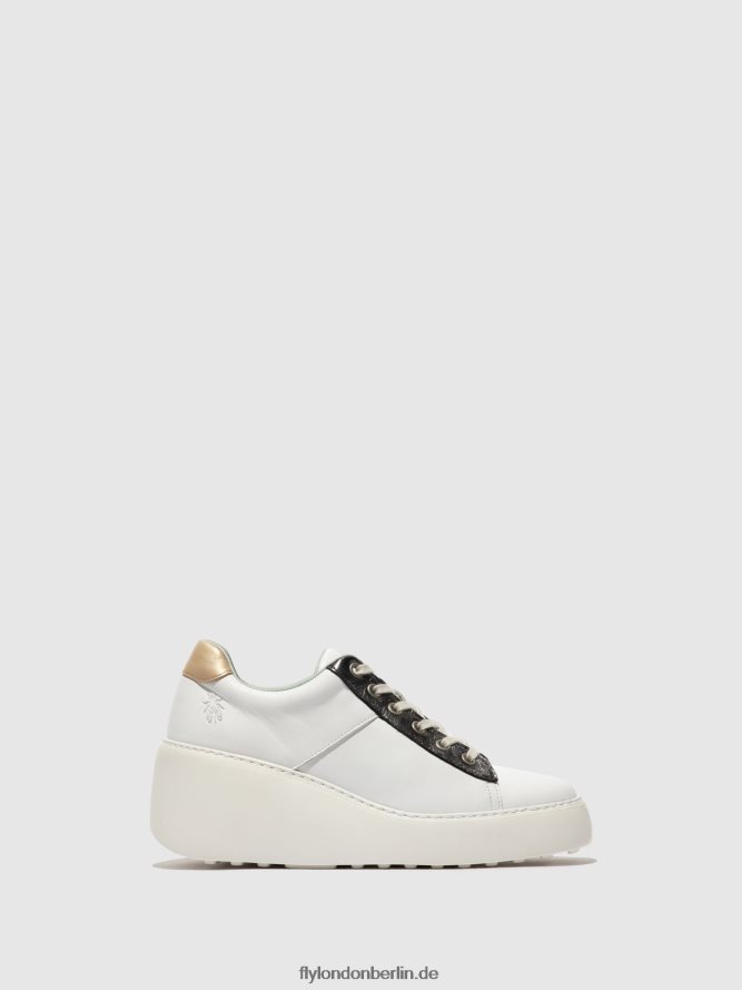 Frauen Fly London weiß/graphit/mynt Schnürsneaker delf580 DP8RD8718