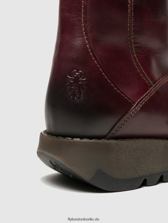 Frauen Fly London lila Schnallenstiefel Me 2 DP8RD8349