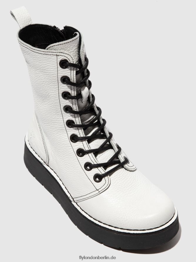 Frauen Fly London Rioweiß (schwarz st) Schnürstiefel rami043 DP8RD8321