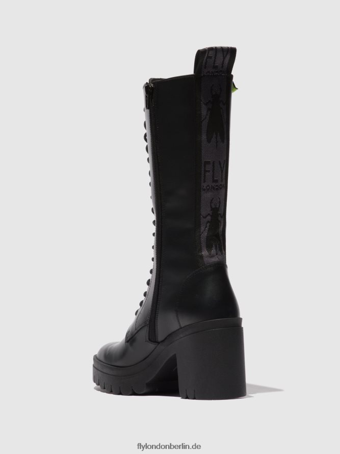Frauen Fly London tunder black (schwarze Sohle) Schnürstiefel taly884 DP8RD8314