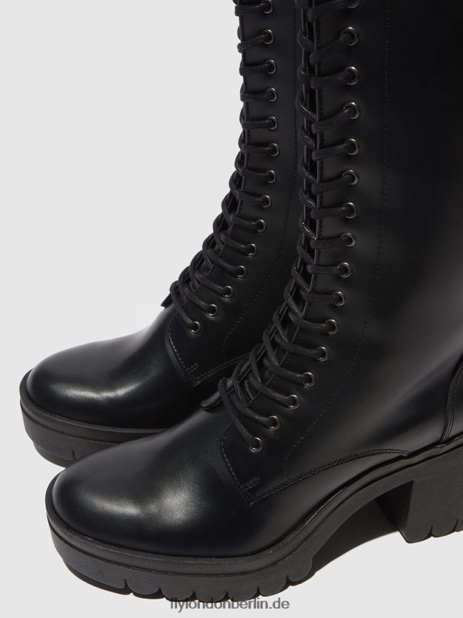 Frauen Fly London tunder black (schwarze Sohle) Schnürstiefel taly884 DP8RD8314