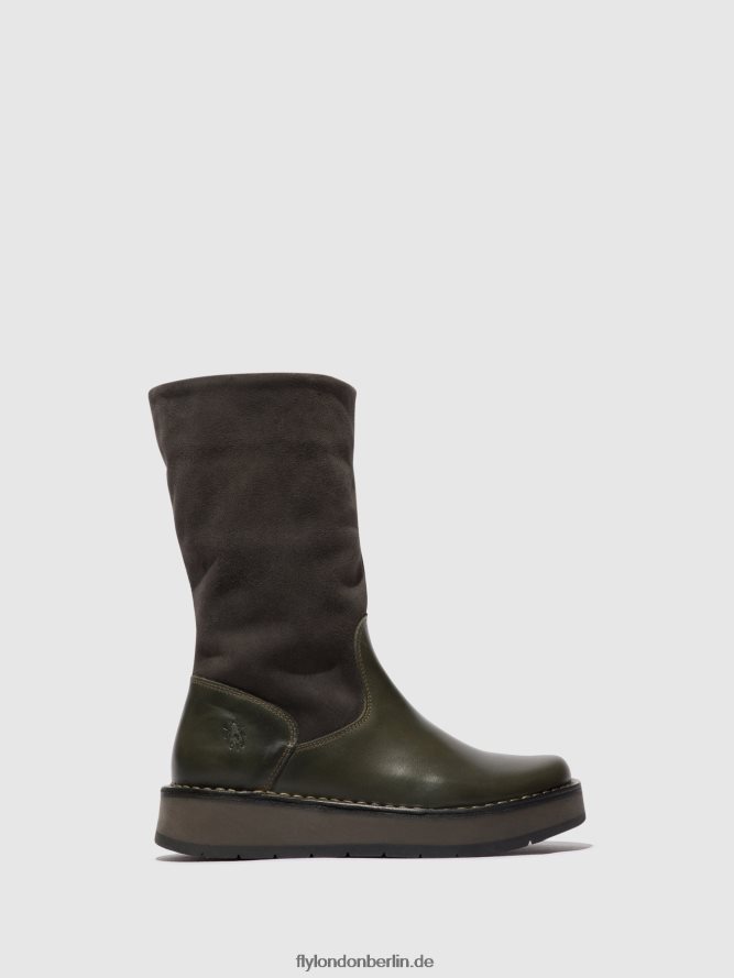 Frauen Fly London Diesel (rosa) Stiefel mit Reißverschluss rula083 DP8RD8298