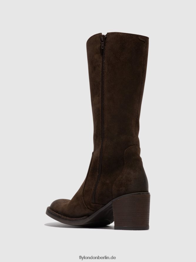 Frauen Fly London Expresso Stiefel mit Reißverschluss balo096 DP8RD8306