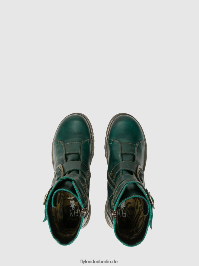 Frauen Fly London Benzin Stiefeletten mit Schnalle scop110 DP8RD8264