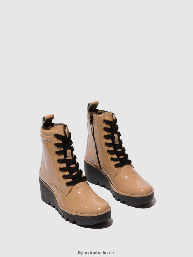 Frauen Fly London Cappuccino Schnürstiefeletten biaz329 DP8RD8109