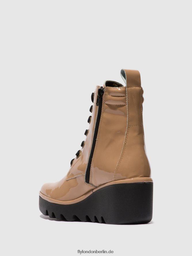 Frauen Fly London Cappuccino Schnürstiefeletten biaz329 DP8RD8109