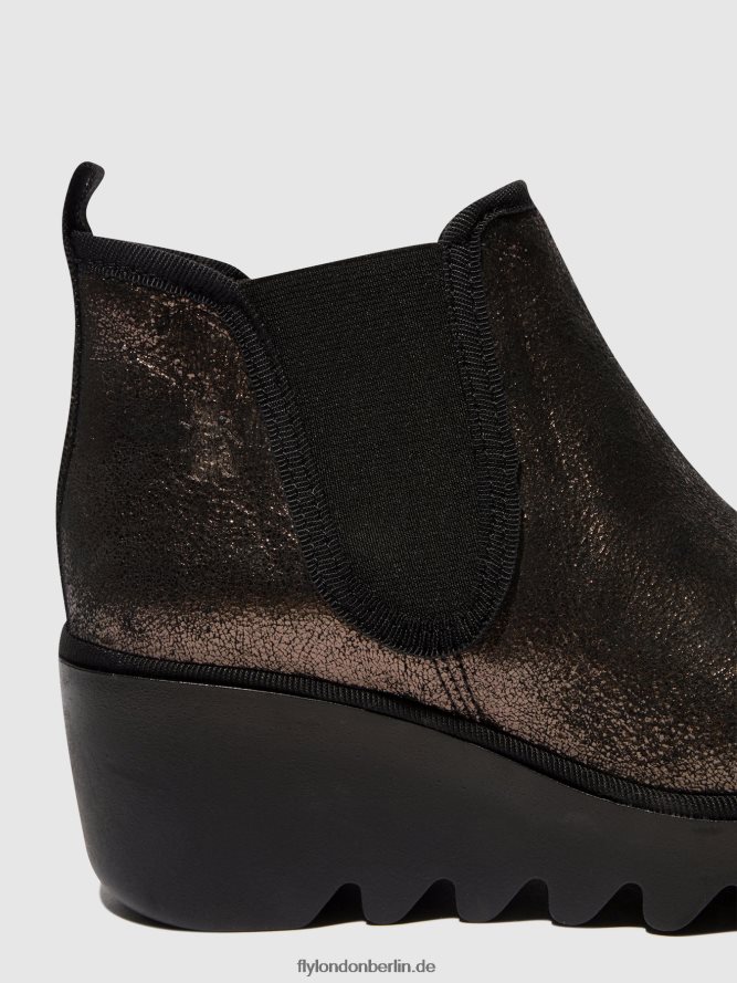 Frauen Fly London Graphit Chelsea-Stiefeletten byne349 DP8RD8154