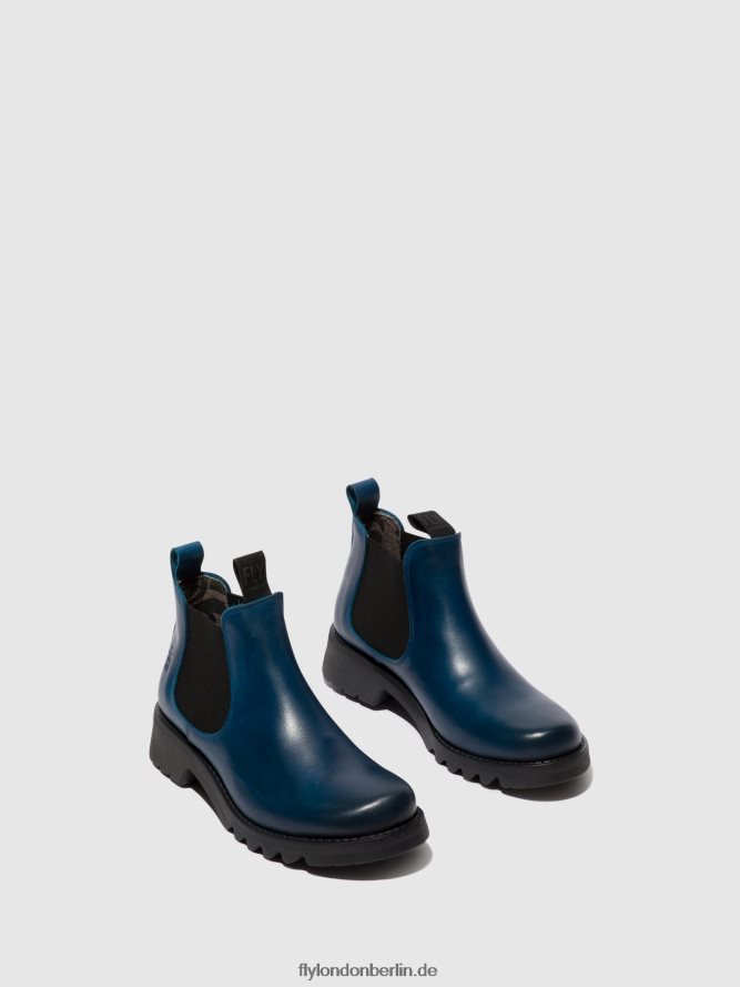 Frauen Fly London Königsblau (schwarze Sohle) Chelsea-Stiefeletten rika894 DP8RD8123