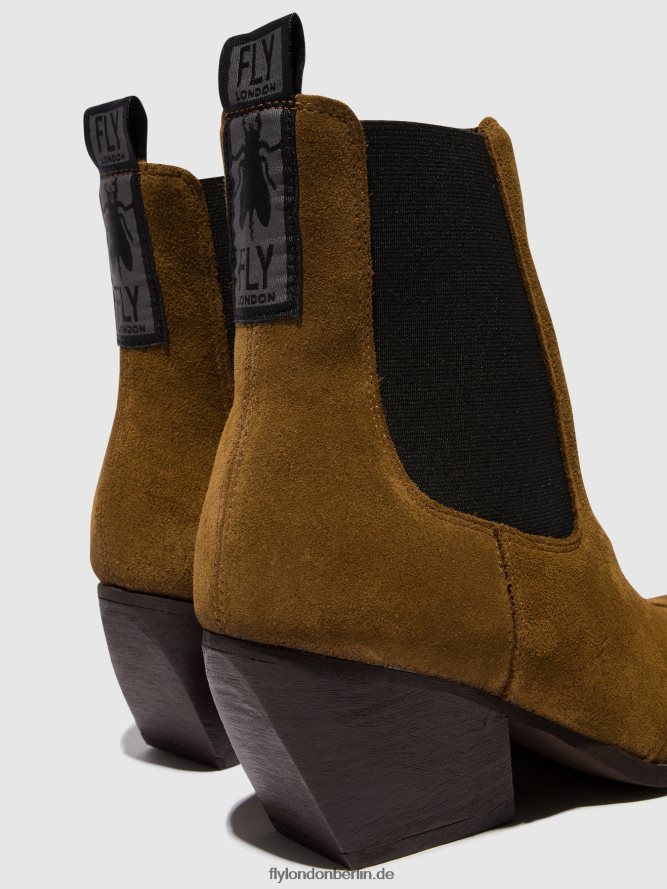 Frauen Fly London Kamel Chelsea-Stiefeletten torm911 DP8RD8113