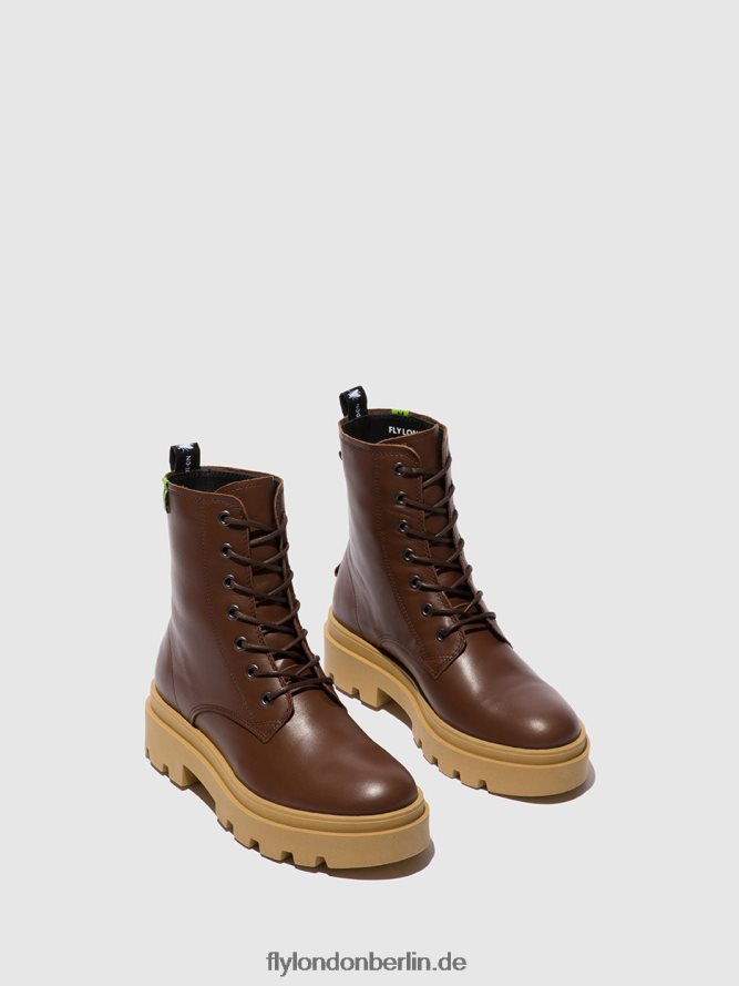 Frauen Fly London Nausica-Schokolade Schnürstiefeletten jacy881 DP8RD8163