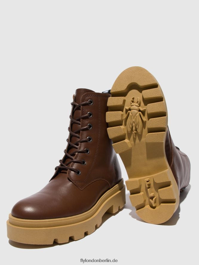 Frauen Fly London Nausica-Schokolade Schnürstiefeletten jacy881 DP8RD8163