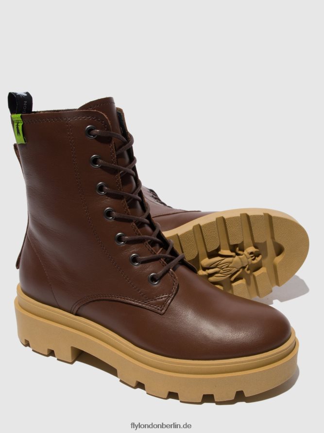 Frauen Fly London Nausica-Schokolade Schnürstiefeletten jacy881 DP8RD8163