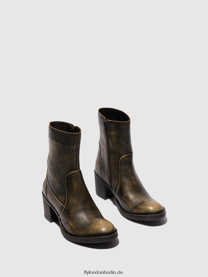 Frauen Fly London Olive Stiefeletten mit Reißverschluss becy097 DP8RD867