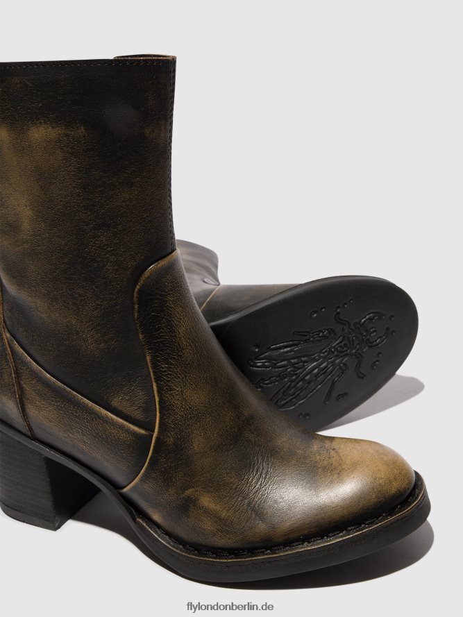 Frauen Fly London Olive Stiefeletten mit Reißverschluss becy097 DP8RD867