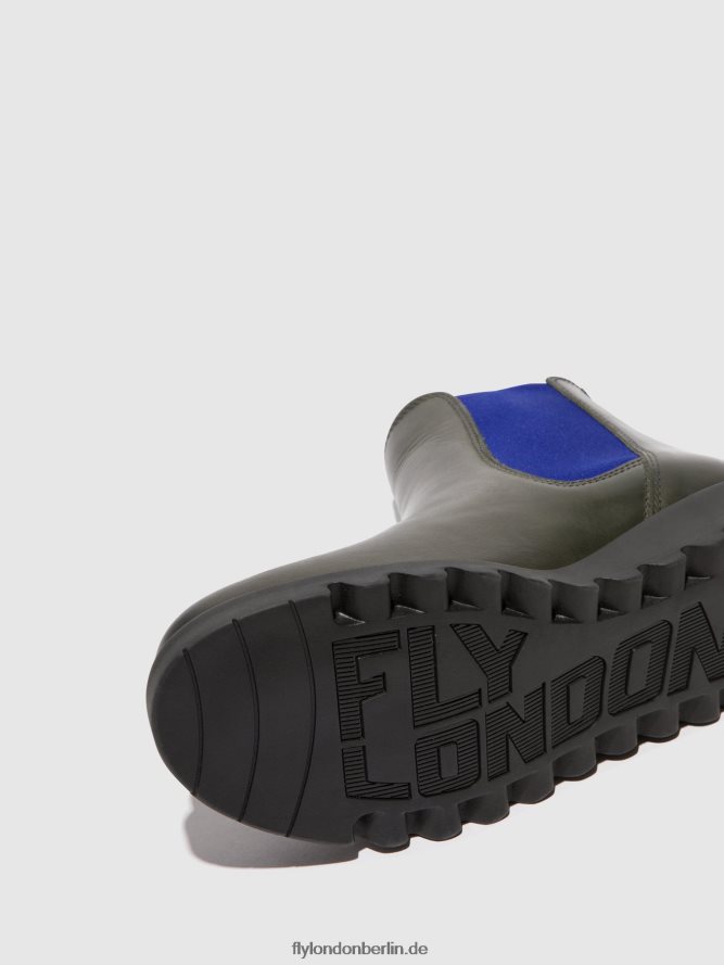 Frauen Fly London Rettungsdiesel (blau elastisch) Chelsea-Stiefeletten DP8RD8118