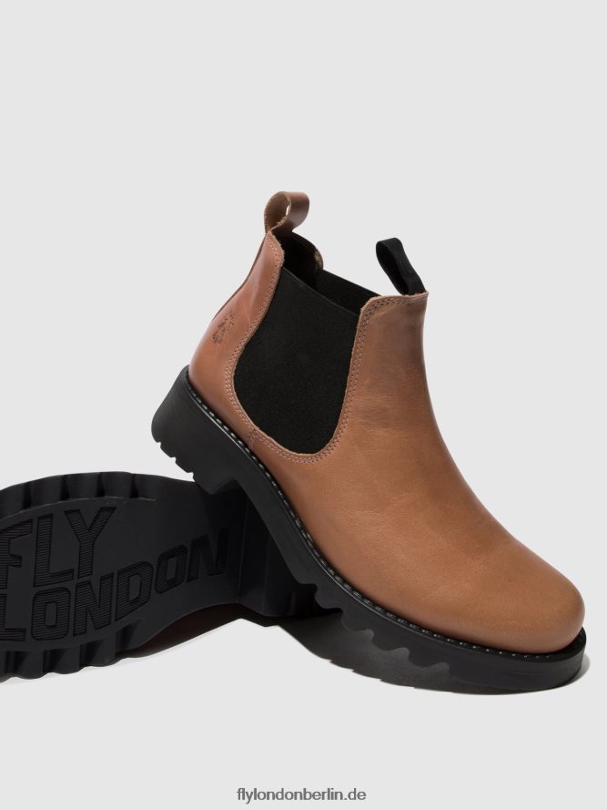 Frauen Fly London Rose (schwarze Sohle) Chelsea-Stiefeletten rika894 DP8RD8121