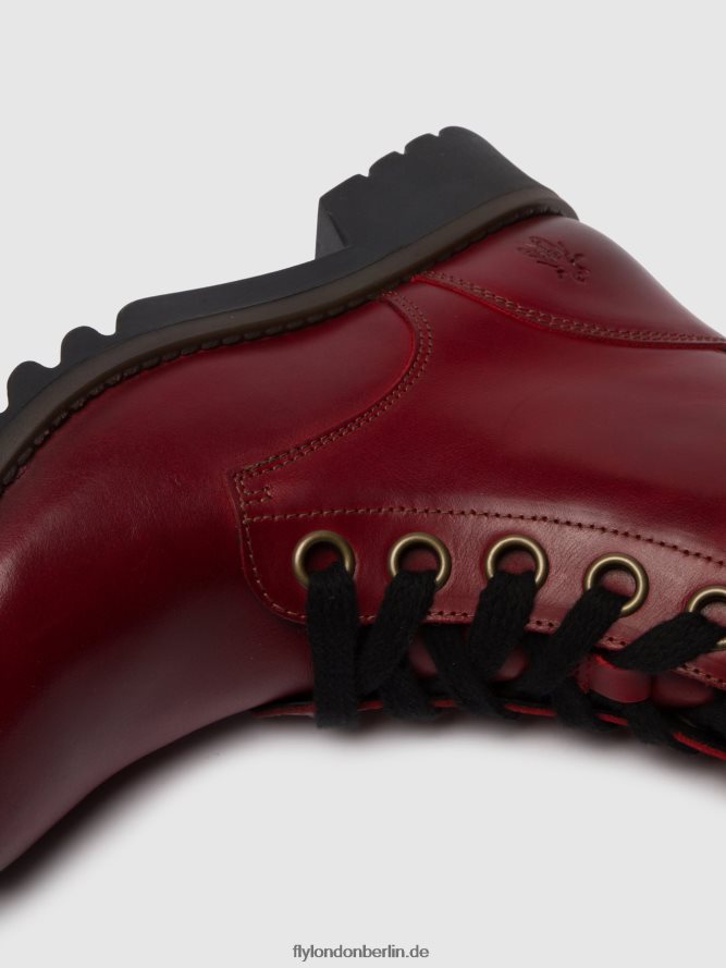Frauen Fly London Rot Schnürstiefeletten ragi539 DP8RD8284