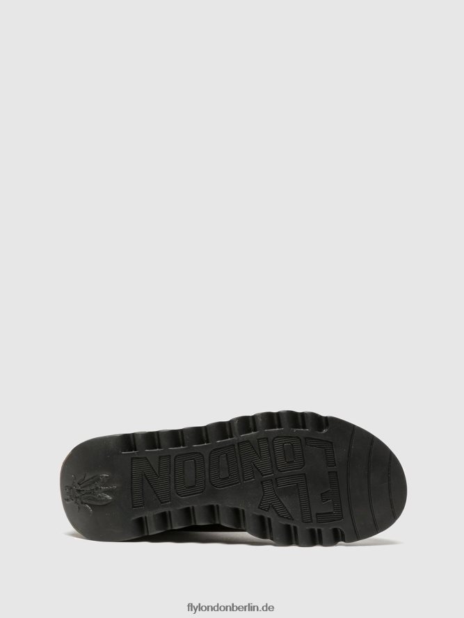 Frauen Fly London Salbe dunkelbraun Chelsea-Stiefeletten DP8RD8272