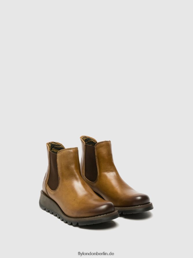 Frauen Fly London Salv Kamel Chelsea-Stiefeletten DP8RD8273