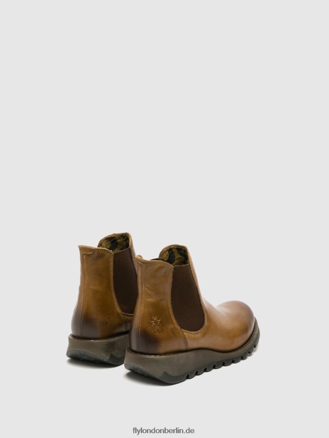 Frauen Fly London Salv Kamel Chelsea-Stiefeletten DP8RD8273