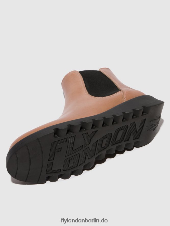 Frauen Fly London Salv Rose (schwarzes Gummiband) Chelsea-Stiefeletten DP8RD8117