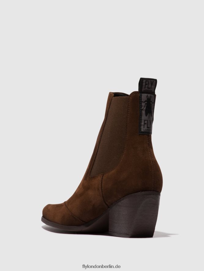 Frauen Fly London Schokolade Chelsea-Stiefeletten torm911 DP8RD8114