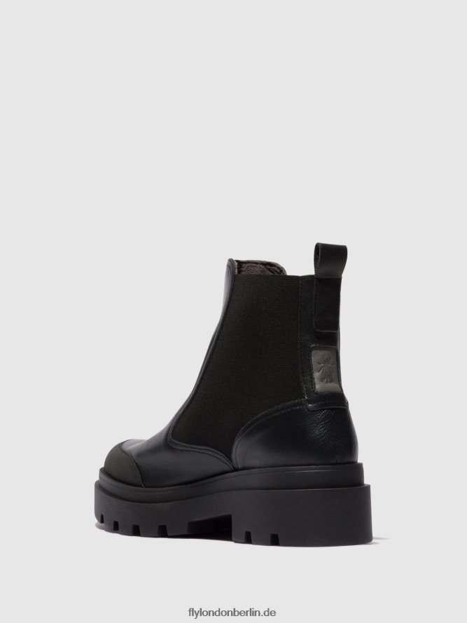 Frauen Fly London Schwarz Chelsea-Stiefeletten jeba879 DP8RD8141
