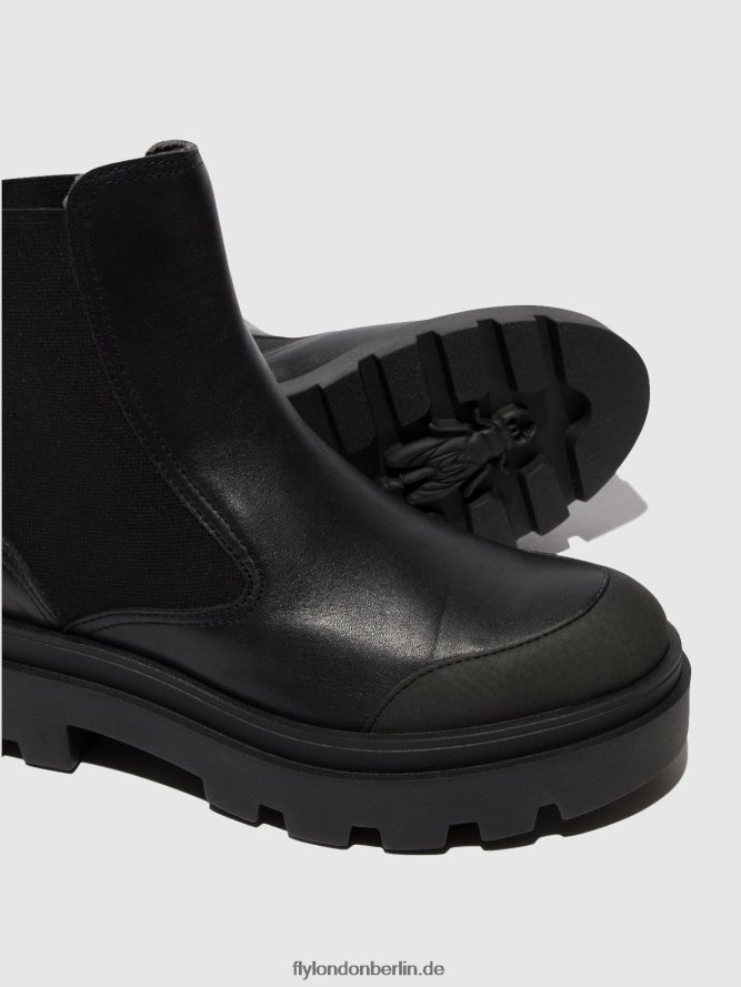 Frauen Fly London Schwarz Chelsea-Stiefeletten jeba879 DP8RD8141