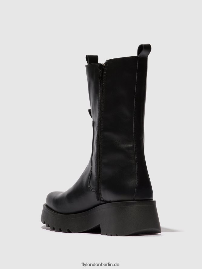 Frauen Fly London Schwarz Chelsea-Stiefeletten mide904 DP8RD8136