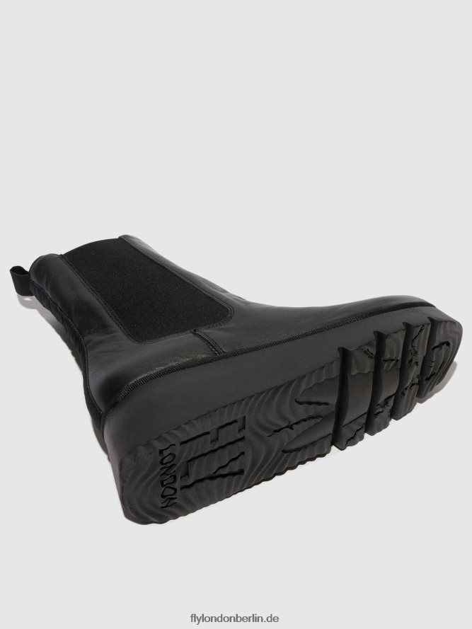 Frauen Fly London Schwarz Chelsea-Stiefeletten paty405 DP8RD89