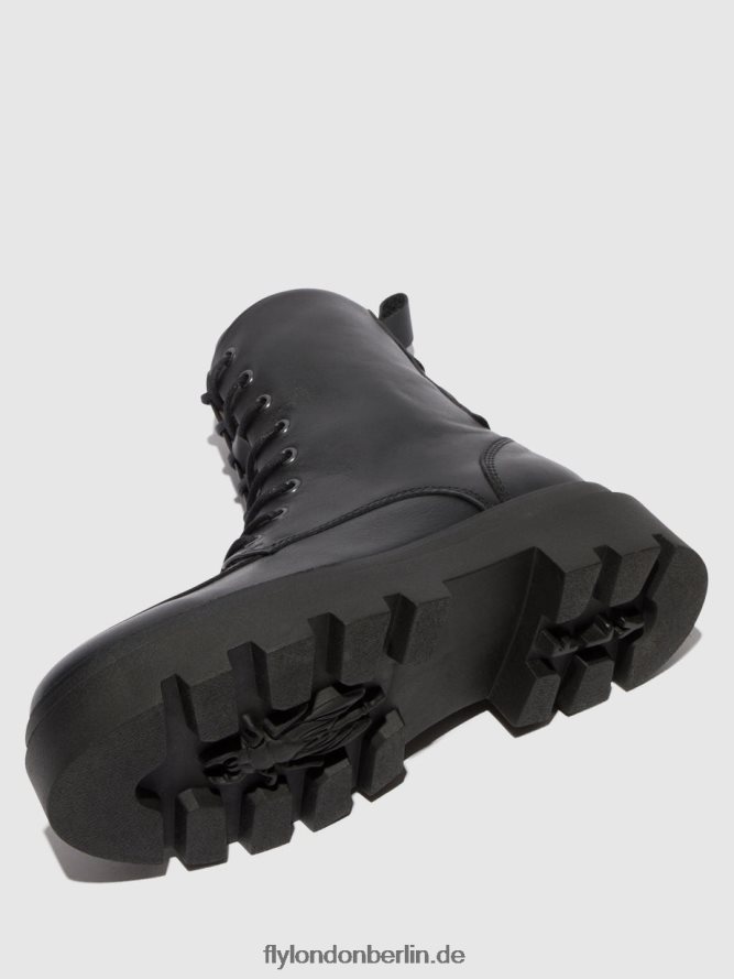 Frauen Fly London Schwarz Schnürstiefeletten jaye878 DP8RD8104