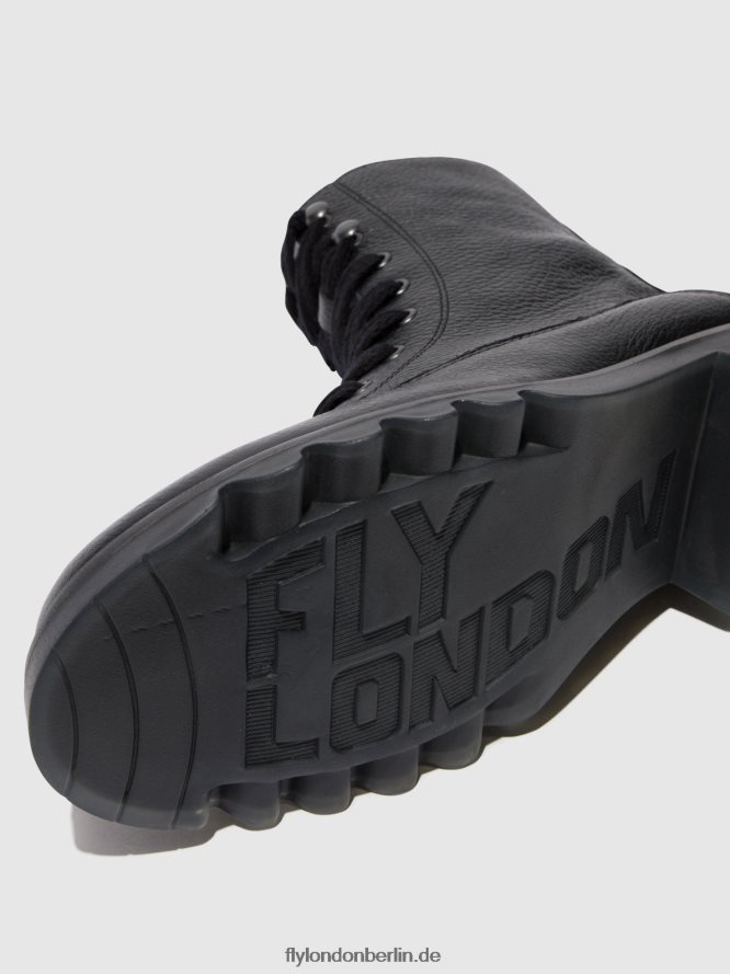 Frauen Fly London Schwarz Schnürstiefeletten reid893 DP8RD891