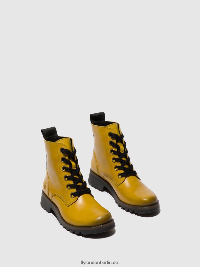Frauen Fly London Senf Schnürstiefeletten ragi539 DP8RD896