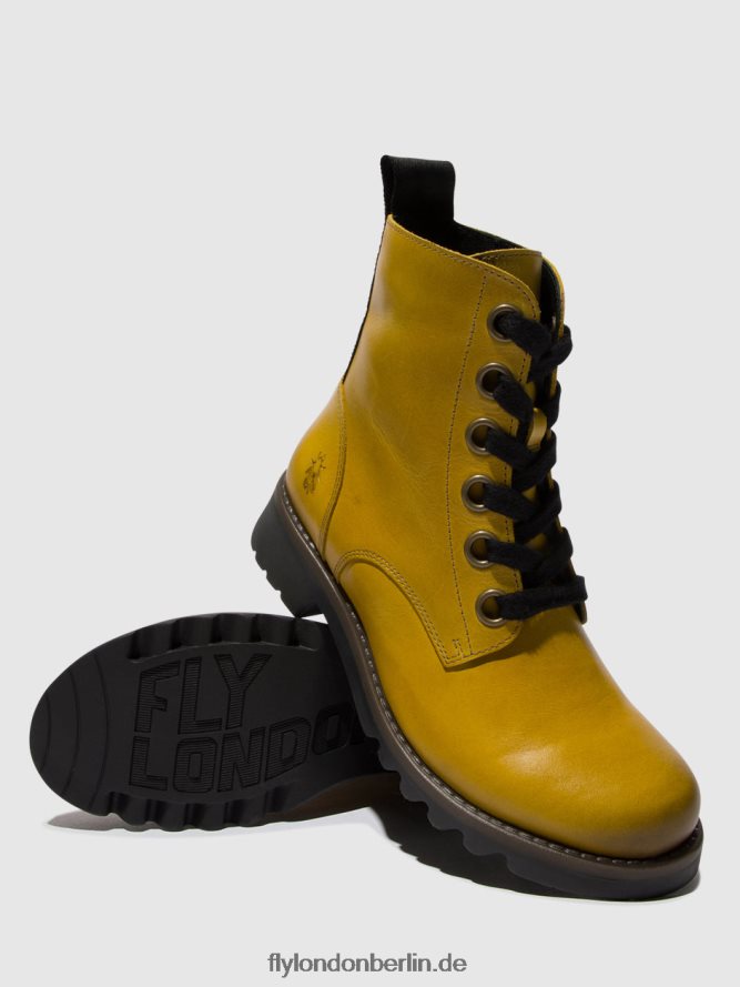 Frauen Fly London Senf Schnürstiefeletten ragi539 DP8RD896