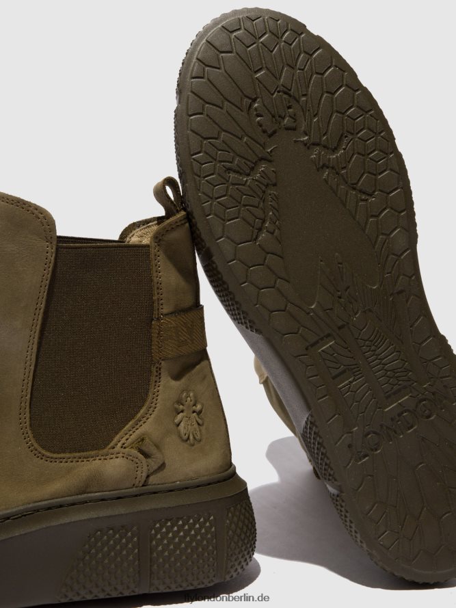 Frauen Fly London Sorano-Militär Chelsea-Stiefeletten ebbe479 DP8RD8228