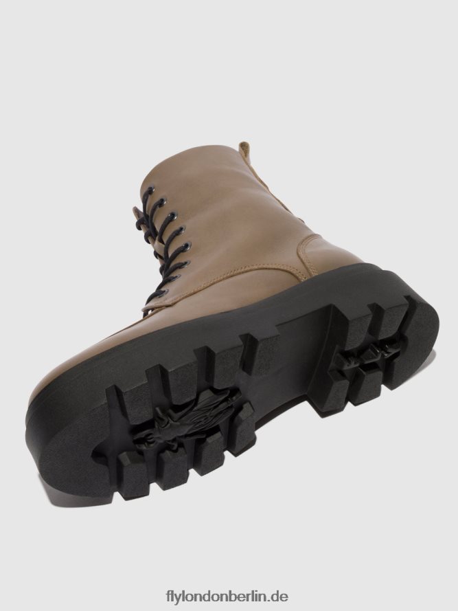 Frauen Fly London Taupe Schnürstiefeletten jaye878 DP8RD8101