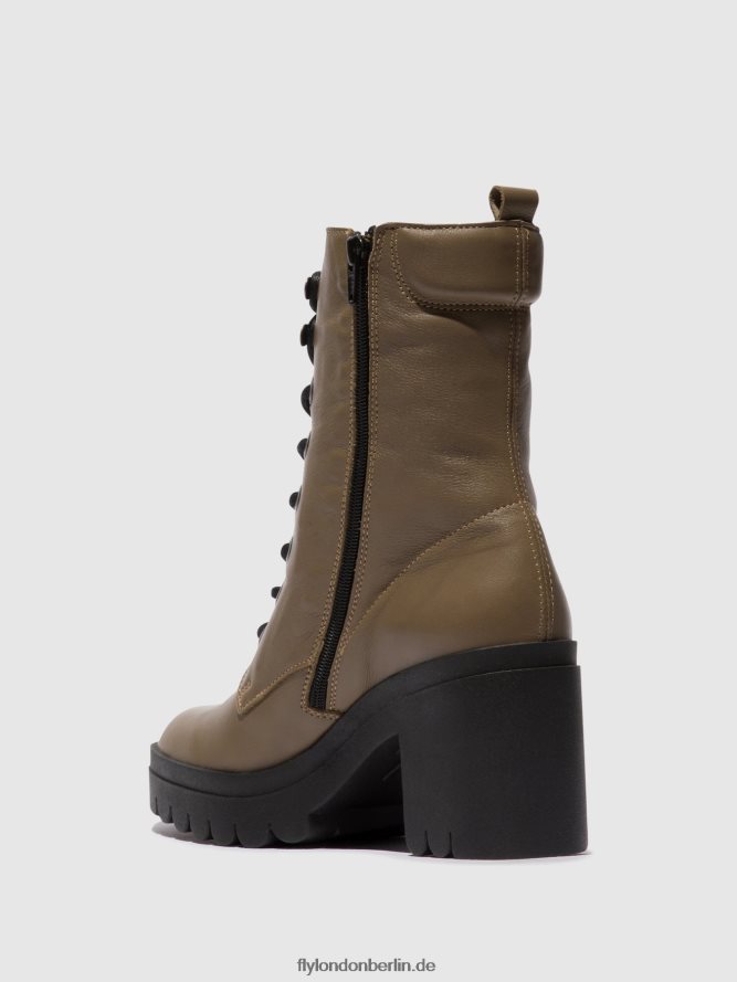 Frauen Fly London Taupe Schnürstiefeletten tiel642 DP8RD886