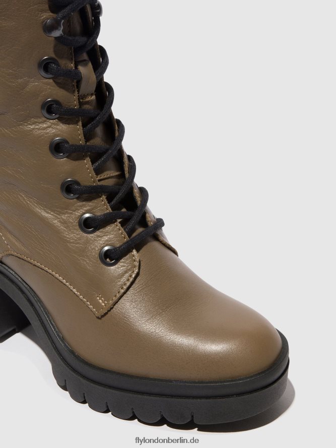 Frauen Fly London Taupe Schnürstiefeletten tiel642 DP8RD886