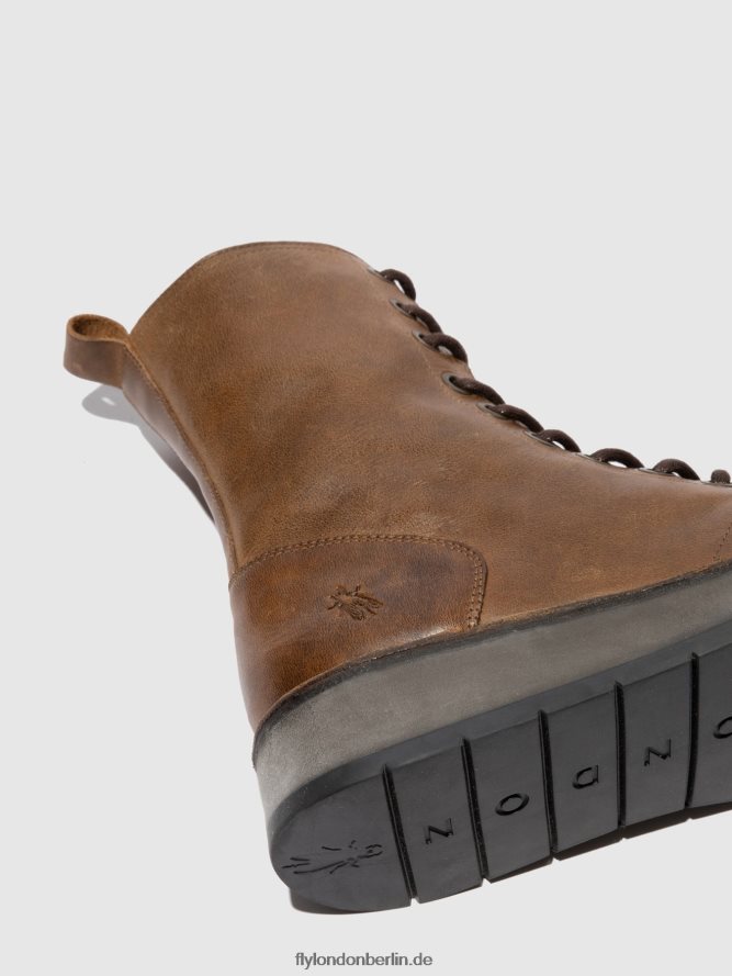 Frauen Fly London Teppich Kamel Schnürstiefeletten rami043 DP8RD8244