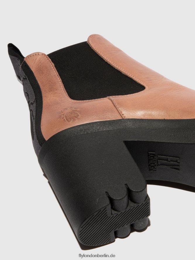 Frauen Fly London Teppich Rose Chelsea-Stiefeletten tope520 DP8RD8213