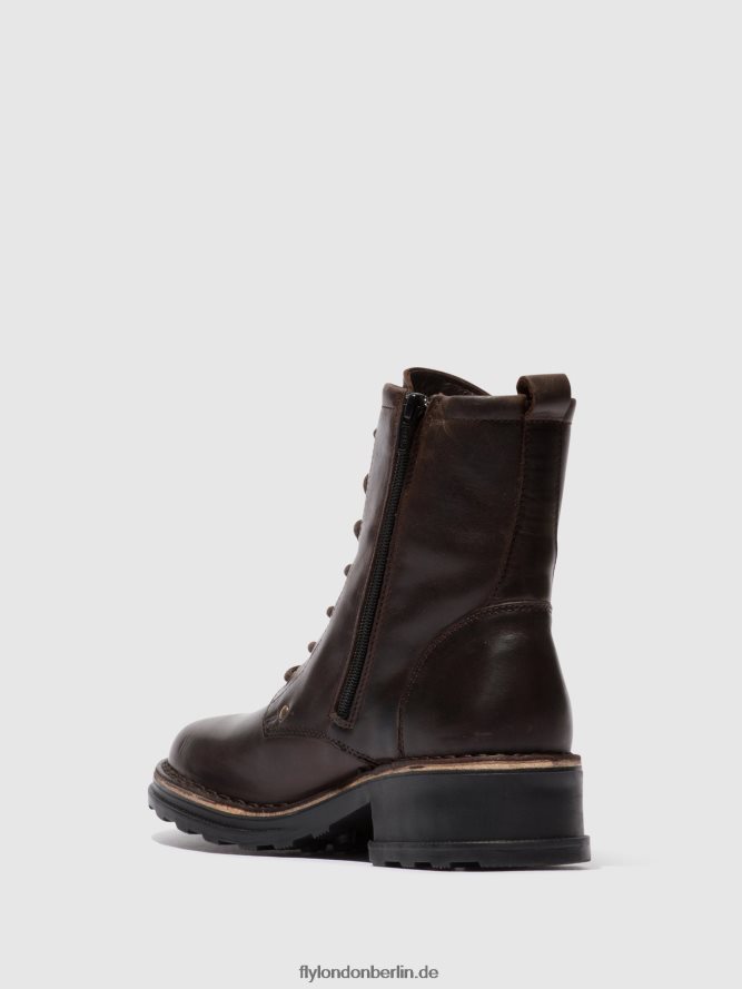 Frauen Fly London Teppich dk. braun Schnürstiefeletten thor035 DP8RD8245