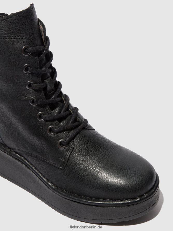 Frauen Fly London Verona schwarz Schnürstiefeletten hepe239 DP8RD8199